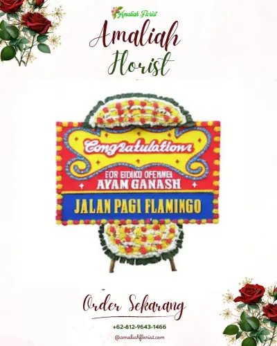Bunga Papan Congratulation di Jampang Kulon